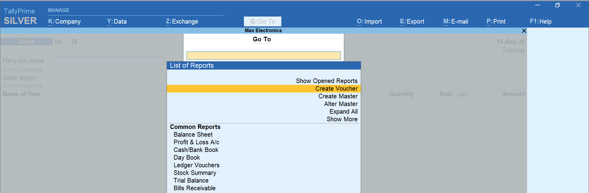 Handle multi-task by TallyPrime Handle multi-task by TallyPrime